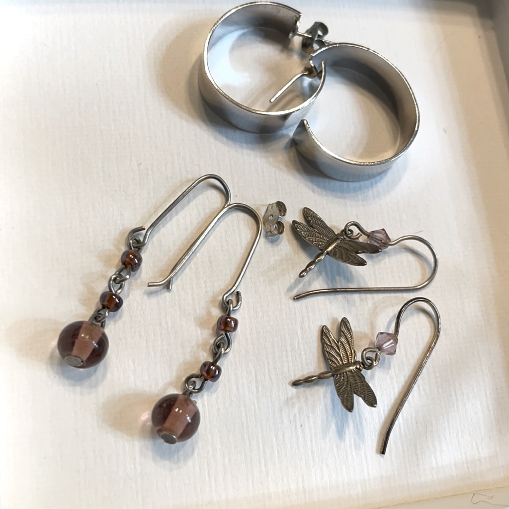 Silver Tone Earrings Silver Tone Earrings